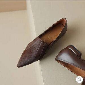 Brown Leather Flats